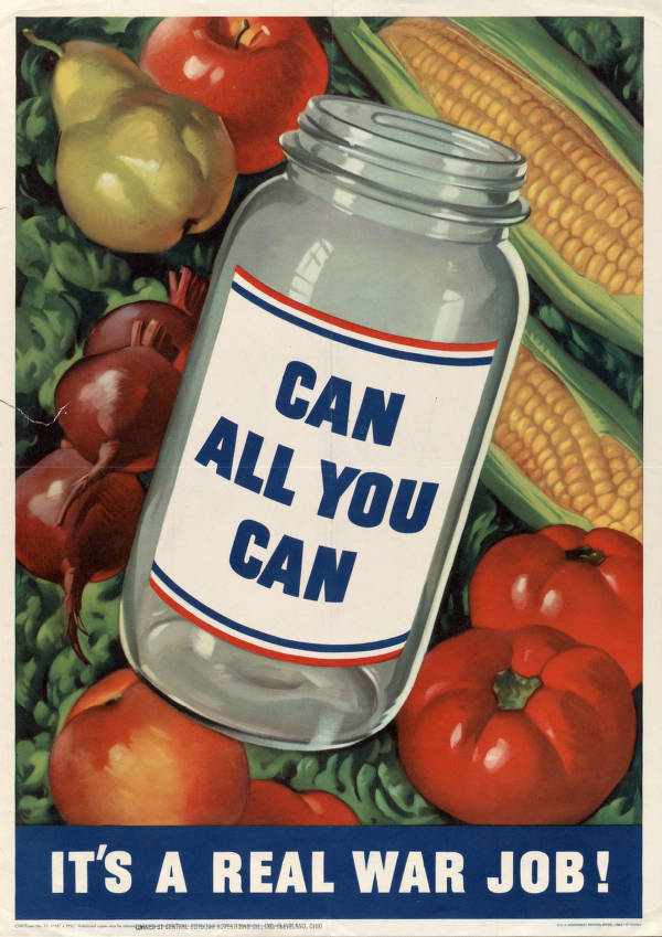 Plakat propagandowy USA Can all you can przetwory na zimę plakat propagandowy 1943 USA