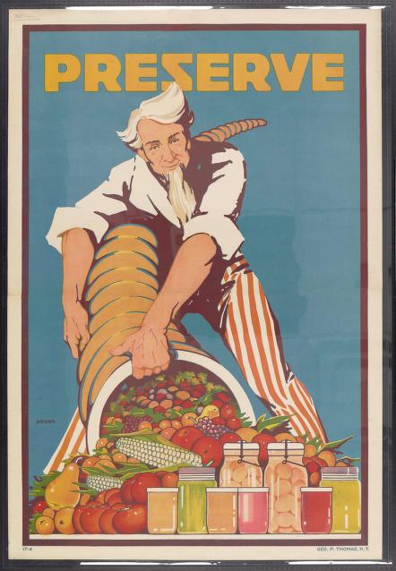 Carter Housh, Preserve, I wojna Światowa przetwory na zimę plakat propagandowy 1917-1919 USA