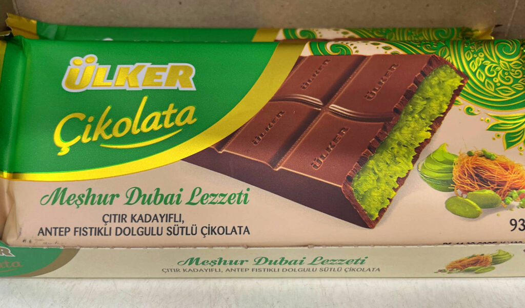 Ülker Cikolata Dubai - czekolada w stylu dubajskim