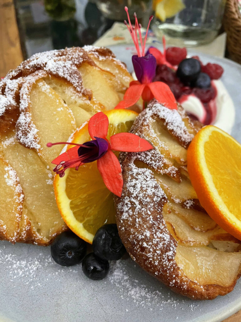 Tortitas del restaurante Duchowe Łąki en Supraśl (Polonia)