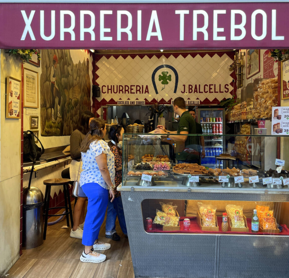 Churrería Trébol, Barcelona - churros, xuixos