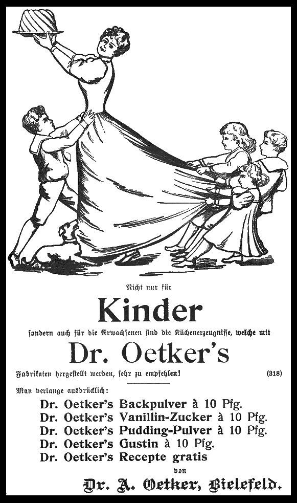 Anuncio de Dr. Oetker de 1903.