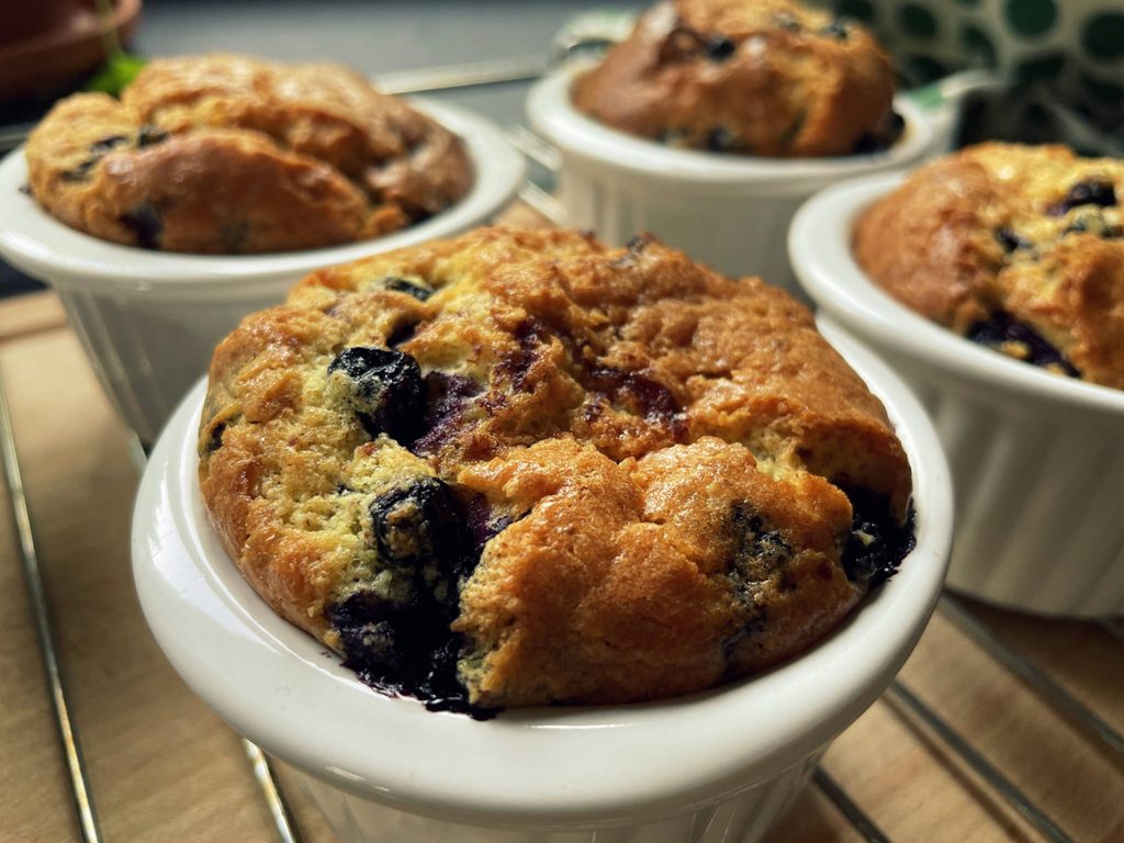Budyń z afin, czyli jagodowy pudding